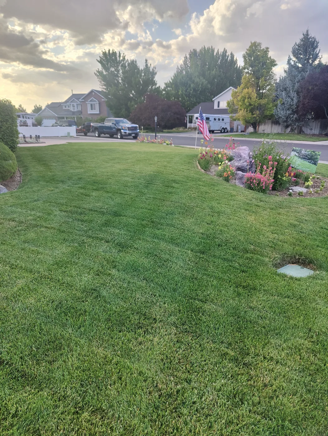 Finished lawn and garden work