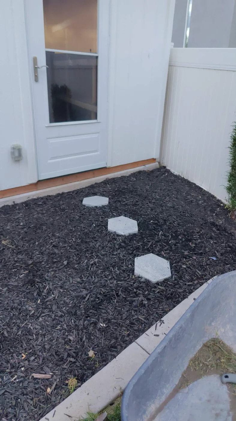 After yard cleanup project